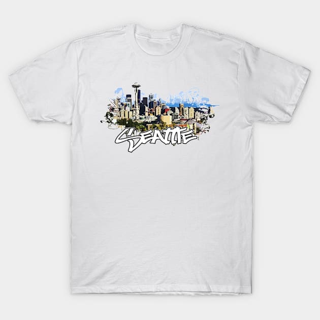 Seattle City T-Shirt by DARSHIRTS